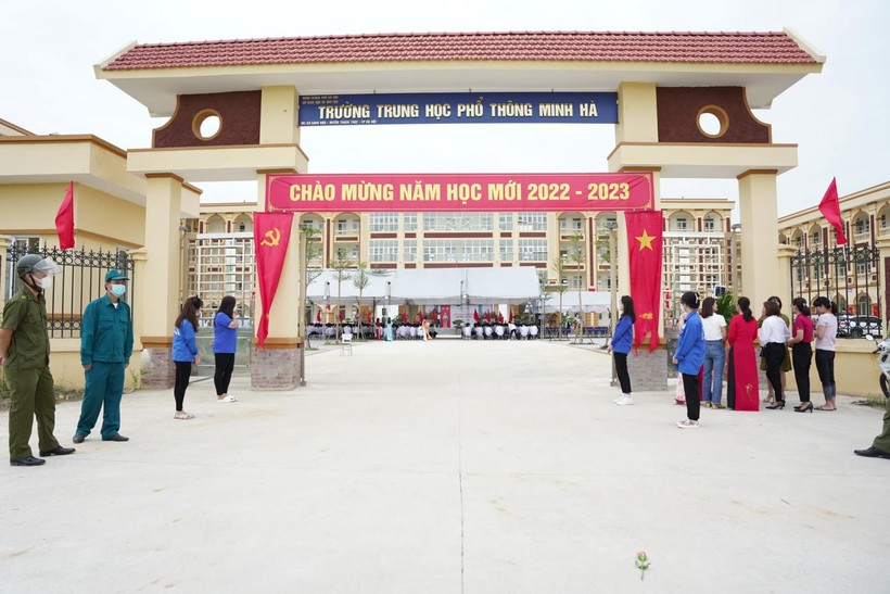 Trường THPT Minh Hà (huyện Thạch Thất) là đơn vị được thành lập mới trong năm học 2022-2023.