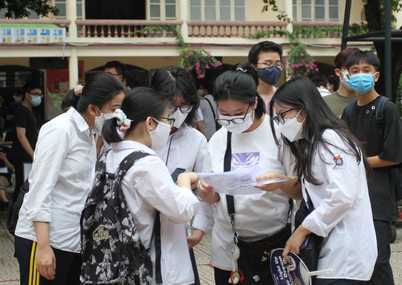 Học sinh Hà Nội dự kỳ thi tốt nghiệp THPT năm 2022.
