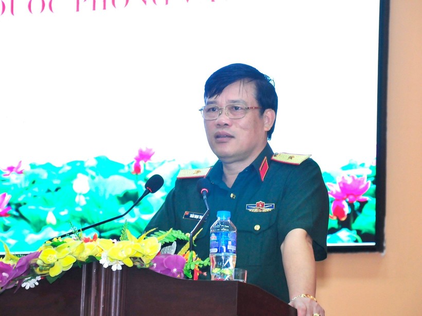 Thiếu tướng Trần Ngọc Thanh phát biểu khai mạc lớp tập huấn. ảnh 2