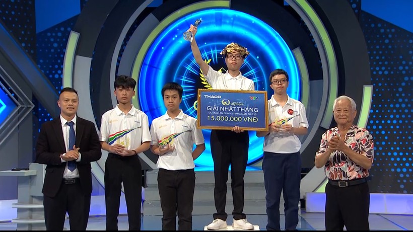 Nguyễn Trọng Thành xuất sắc giành vòng nguyệt quế cuộc thi tháng Olympia.