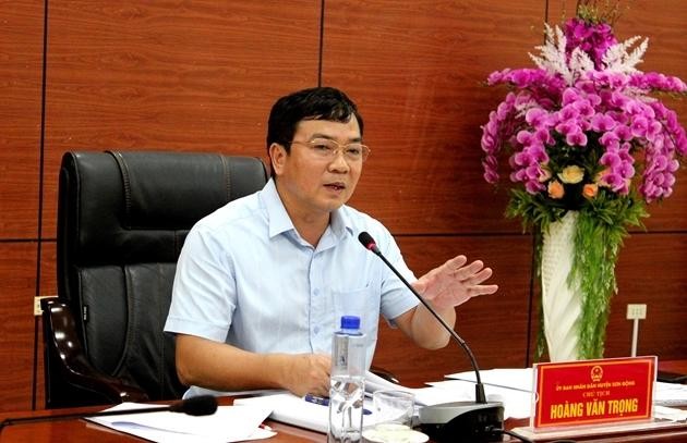 Ông Hoàng Văn Trọng - Chủ tịch UBND huyện Sơn Động (Ảnh internet).