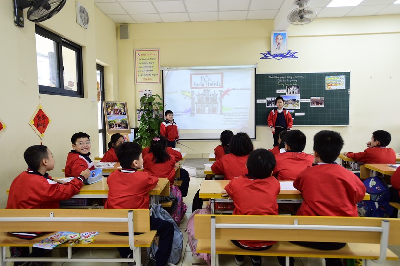 Học sinh lớp 3 Hà Nội hứng thú với tiết dạy thực nghiệm GD địa phương ảnh 1