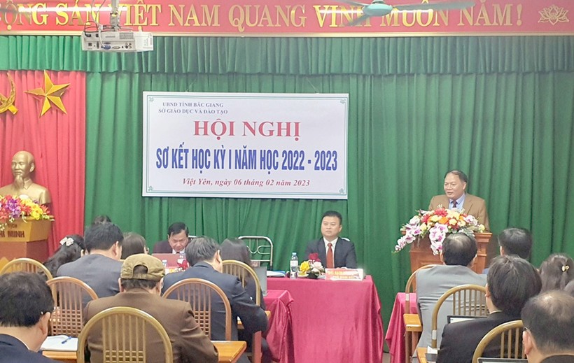 Bắc Giang sơ kết học kỳ I năm học 2022 -2023.