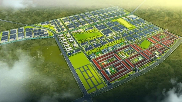Phối cảnh tổng thể dự án Khu đô thị Thuận Thành III Bắc Ninh.