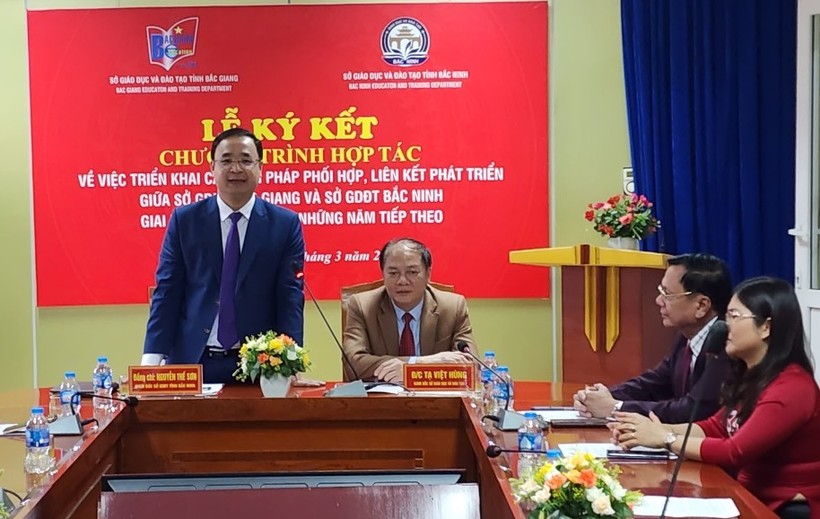 Bắc Giang và Bắc Ninh ký kết hợp tác phát triển giáo dục ảnh 2