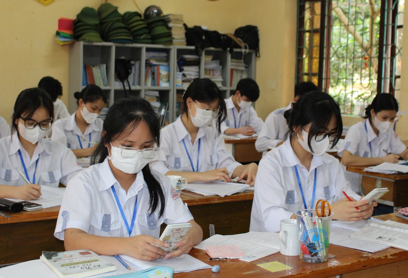 Học sinh Bắc Giang tích cực ôn thi chuẩn bị cho kỳ thi tốt nghiệp THPT.