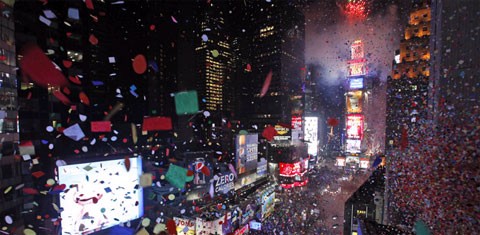  Hoa giấy rợp trời New York đón năm 2014