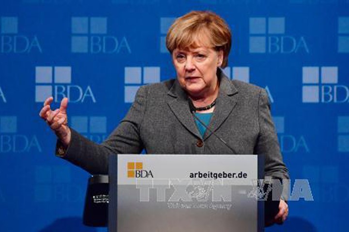 Thủ tướng Đức Angela Merkel trong một hội nghị ở Berlin ngày 15/11. Ảnh: AFP/TTXVN