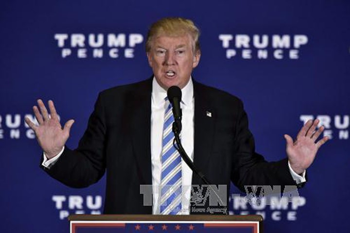 Ông Donald Trump tại cuộc vận động tranh cử ở Gettysburg, bang Pennsylvani, Mỹ ngày 22/10. Ảnh: AFP/TTXVN