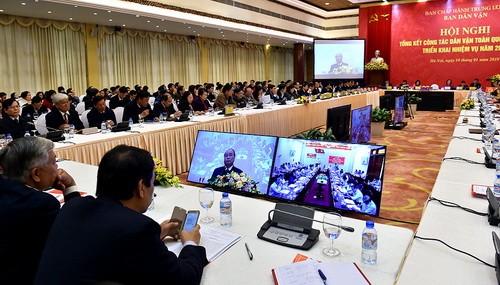 Hội nghị trực tuyến công tác dân vận toàn quốc năm 2017