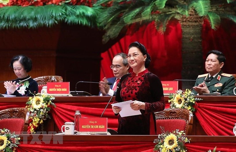 Chủ tịch Quốc hội Nguyễn Thị Kim Ngân cảm ơn tình cảm hữu nghị, sự hợp tác, ủng hộ của các tổ chức và bạn bè quốc tế đã dành cho Đảng Cộng sản Việt Nam và nhân dân Việt Nam.