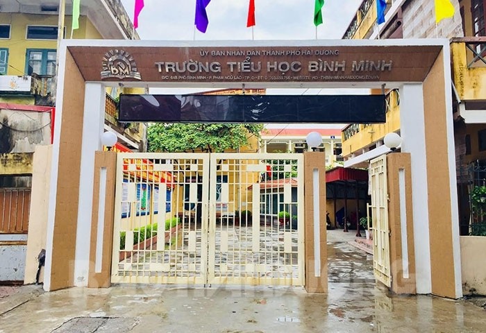 Trường Tiểu học Bình Minh (TP Hải Dương) quyết định cho hơn 60 học sinh tạm dừng đến trường