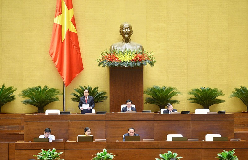 Phó Chủ tịch Thường trực Quốc hội Trần Thanh Mẫn điều hành Phiên họp 