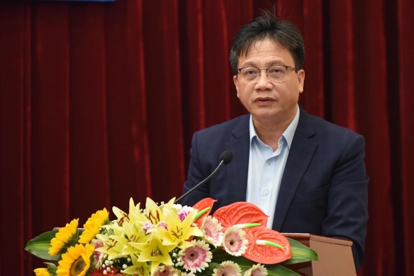 Ông Nguyễn Ngọc Ân – Chủ tịch Công đoàn Giáo dục Việt Nam phát biểu tại buổi Lễ tổng kết và trao giải cuộc thi.