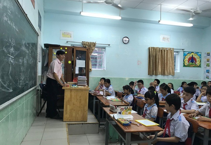 Học sinh Trường Trung học Trần Văn Ơn trong giờ học. Ảnh: VGP