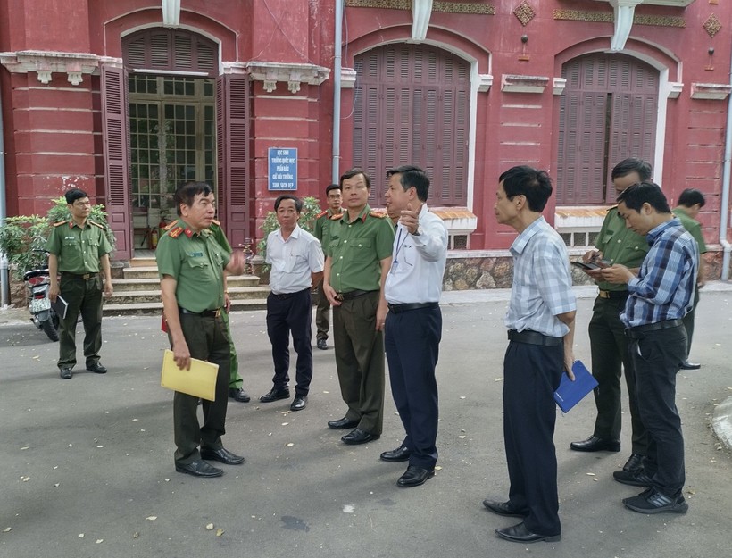 Lực lượng Công an tỉnh Thừa Thiên - Huế phối hợp với Sở GD&ĐT triển khai các biện pháp bảo đảm an toàn trong kỳ thi.