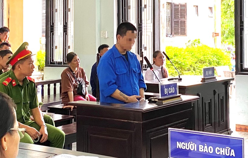 Bị cáo Trần Văn Lăng tại phiên tòa xét xử.
