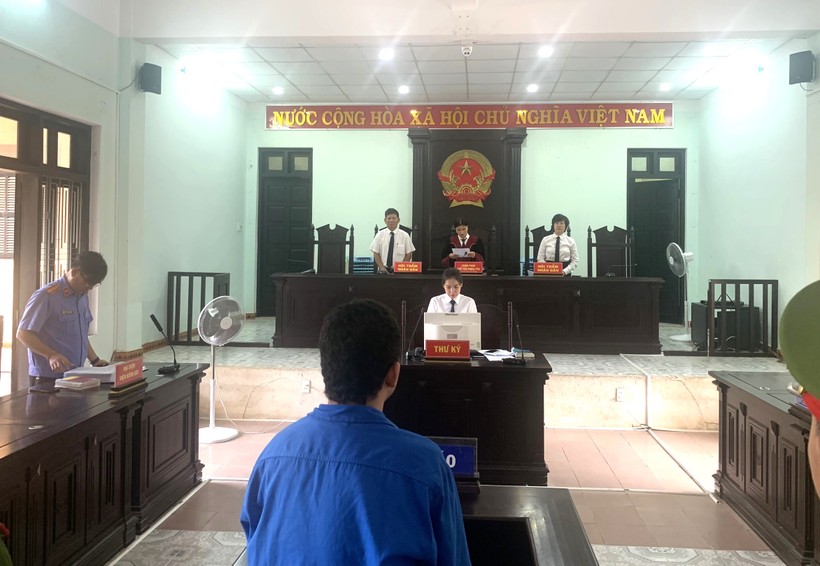 Bị cáo Nguyễn Đoàn tại phiên tòa xét xử sơ thẩm.