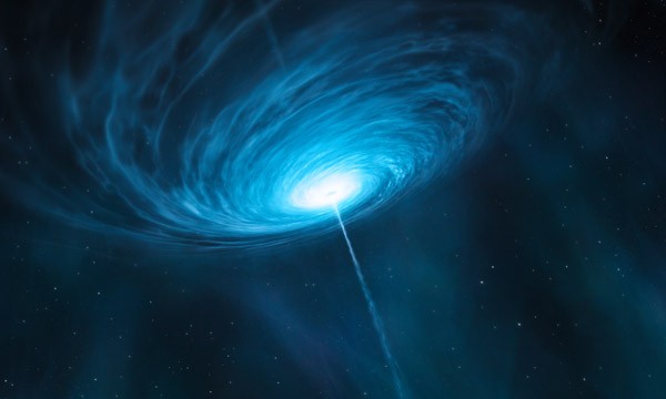 Hình ảnh tưởng tượng về một quasar