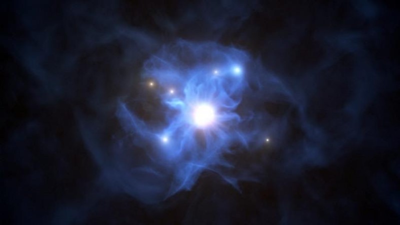 Phát hiện siêu lỗ đen “cầm tù” 6 thiên hà