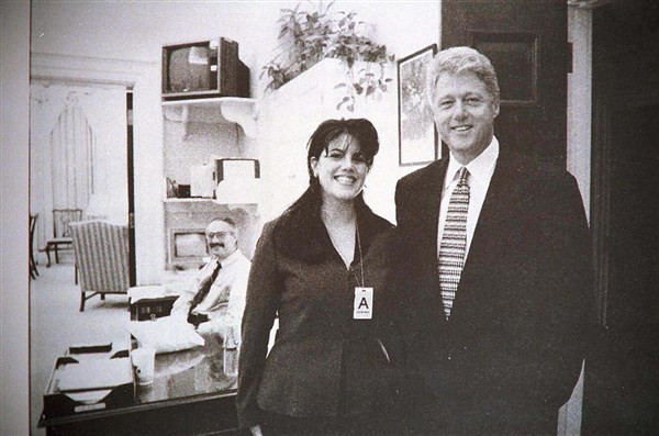 Monika Lewinsky và Bill Clinton.