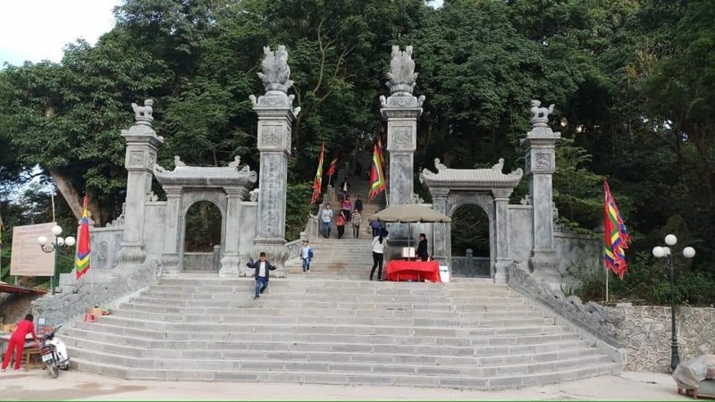Di tích đền Cao tại xã An Lạc - quê hương Thám hoa Nguyễn Minh Triết.
