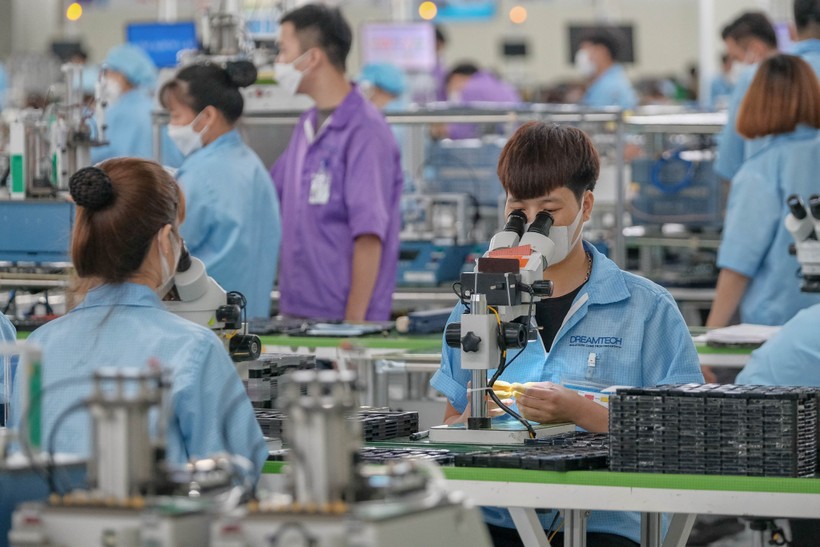 Người lao động tại khu công nghiệp ở Bắc Ninh.