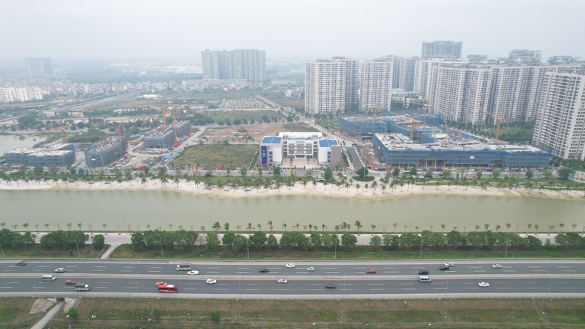 Một góc phát triển đô thị ở huyện Gia Lâm.