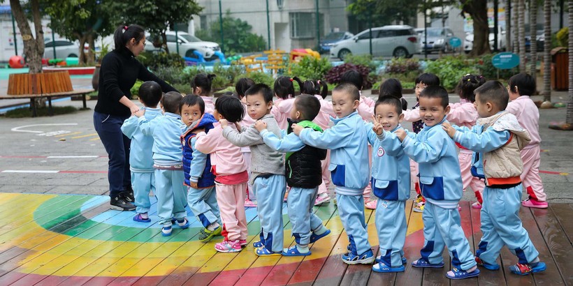 Các trường mẫu giáo tư thục Trung Quốc giảm chỉ tiêu tuyển sinh vì tỷ lệ sinh thấp.