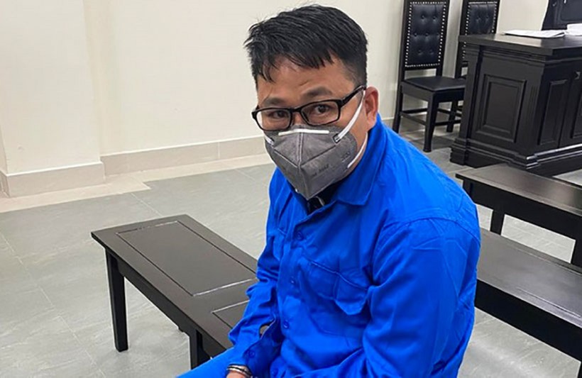 Bị cáo Nguyễn Công Quân tại phiên tòa xét xử.