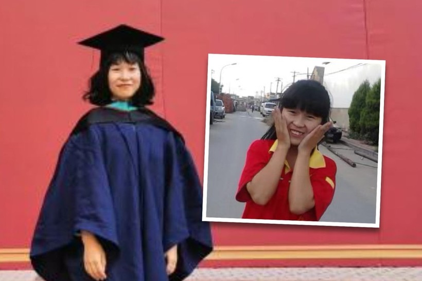 Chị Xiaoxiao chia sẻ ảnh tốt nghiệp đại học và ảnh lúc nhỏ.