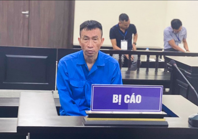 Bị cáo Dương Thanh Hải tại phiên tòa xét xử.