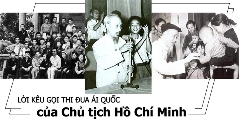 Trưng bày giới thiệu hơn 200 tư liệu về Chủ tịch Hồ Chí Minh với phong trào Thi đua ái quốc. Ảnh: TL.