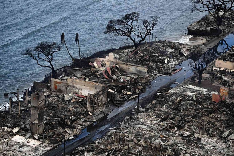 Chất độc hại sau đám cháy có thể gây ô nhiễm nguồn nước tại Lahaina, Hawaii.