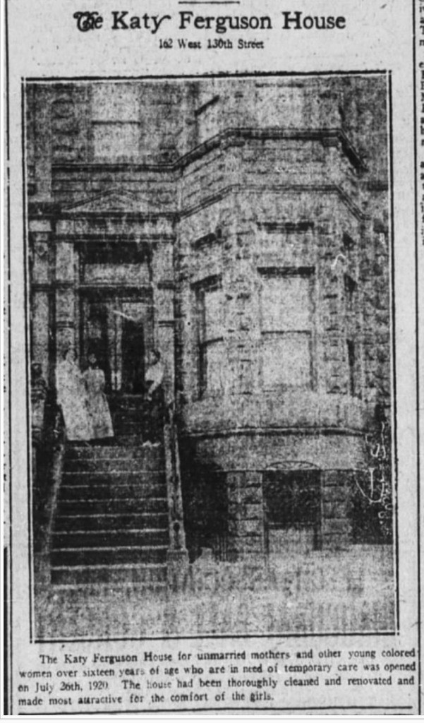 Ngôi nhà Katy Ferguson đi vào hoạt động từ năm 1920 tại Mỹ.