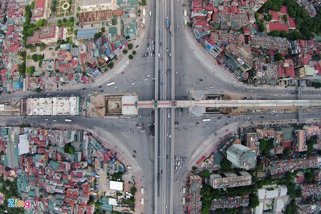 Giao lộ 4 tầng đầu tiên ở Việt Nam đang hình thành