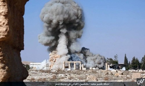 IS đăng ảnh phá hủy đền thiêng ở Syria