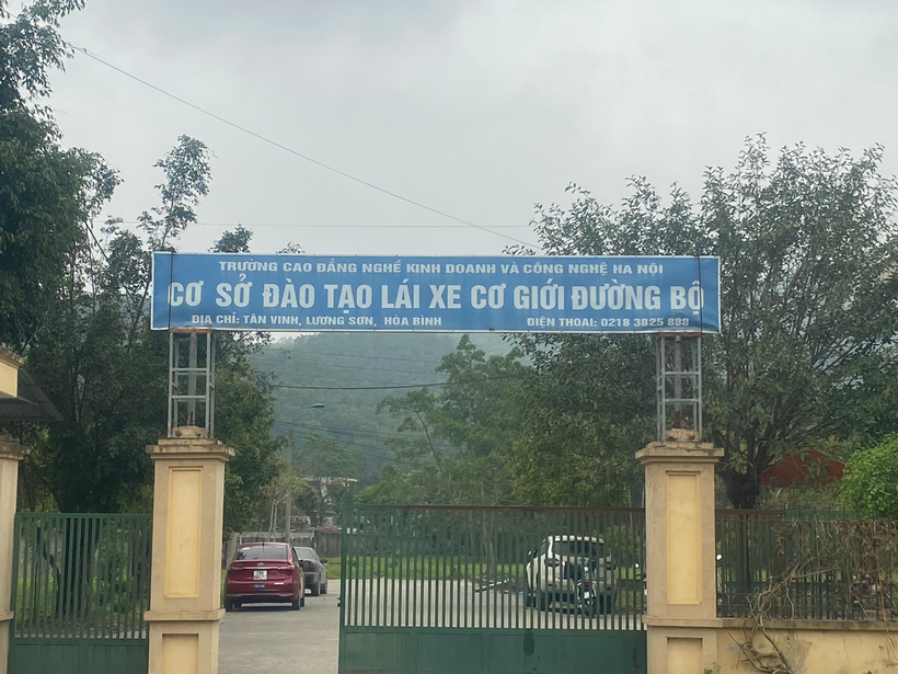  Trung tâm đào tạo và sát hạch lái xe cơ giới đường bộ tại xã Tân Vinh, huyện Lương Sơn, tỉnh Hoà Bình. Ảnh: VKSND tỉnh Hòa Bình. 