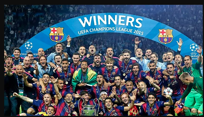 Barcelona đăng quang Champions League năm 2015.