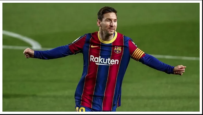 Messi ăn mừng cú đúp bàn thắng vào lưới Getafe hôm 23/4.