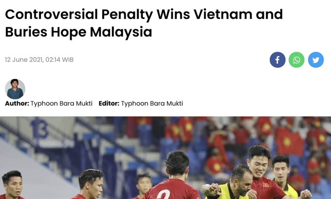 Báo Malaysia ám chỉ Văn Toàn ăn vạ kiếm 11m cho tuyển Việt Nam.