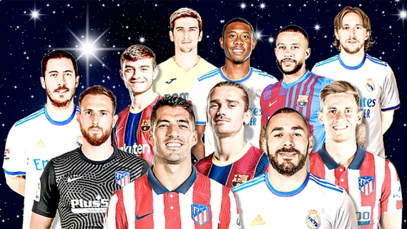 Một số cầu thủ được xem là ngôi sao lớn của La Liga mùa bóng 2021-2022.