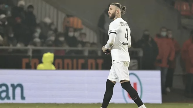 Ramos bị đuổi khỏi sân chỉ sau 130 phút thi đấu tại giải vô địch quốc gia Pháp.