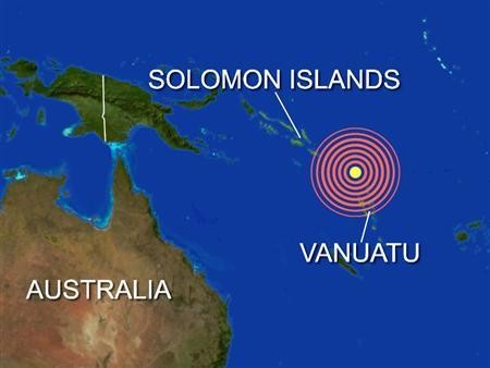 3 trận động đất mạnh liên tiếp xảy ra ở nam Thái Bình dương