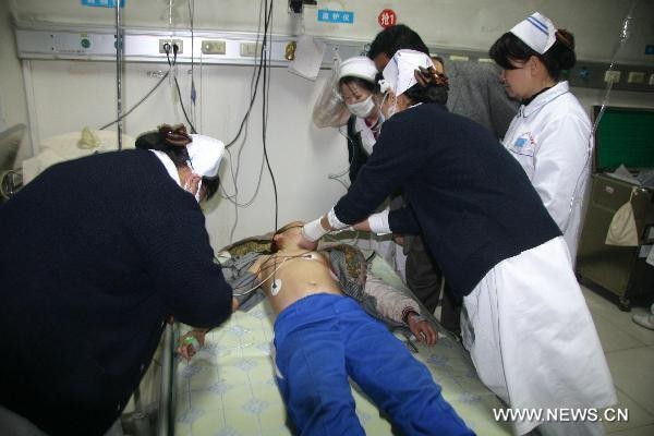 Trung Quốc:7 HS bị thương nặng vì giẫm đạp lên nhau