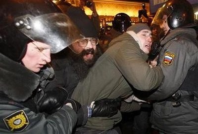 Nga: Hàng chục người biểu tình bị bắt