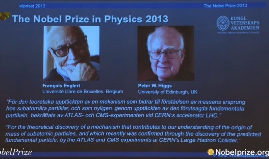 Khám phá &quot;hạt của Chúa&quot; đoạt giải Nobel Vật lý