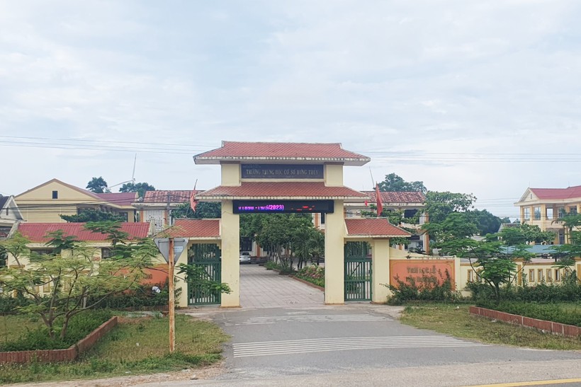 Trường THCS Hưng Thủy. (Ảnh: CTV).