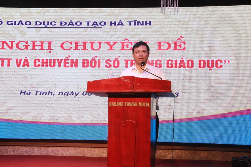 TS Nguyễn Sơn Hải - Giảng viên Chuyên đề, Cục trưởng Cục CNTT, Bộ GD&ĐT. (Ảnh: Vũ Long) ảnh 1