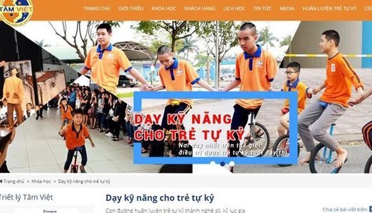 Website tamviet.edu.vn của Tâm Việt Group